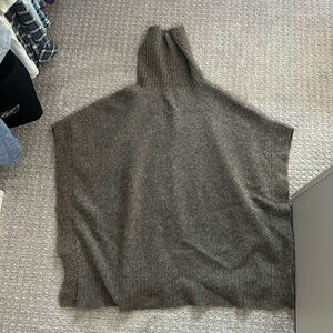 High roll neck poncho